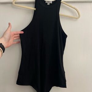 Agolde Black Tank Top Bodysuit